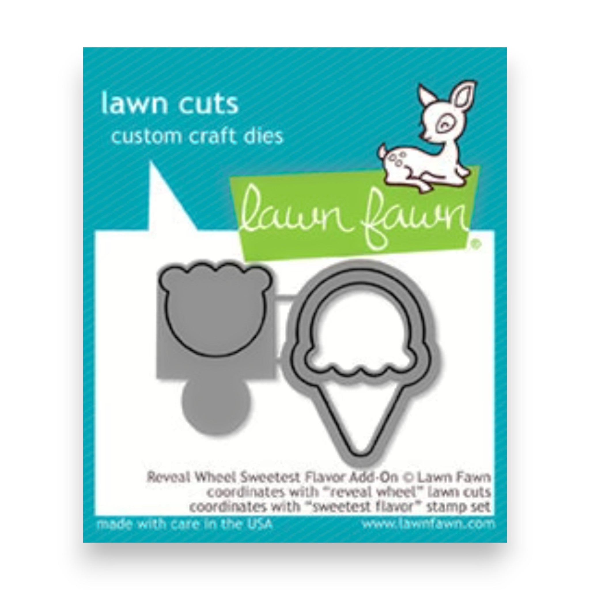 Reveal Wheel Sweetest Flavor add-on Dies by Lawn Fawn